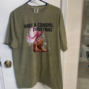 Cowgirl Christmas Graphic T-Shirt